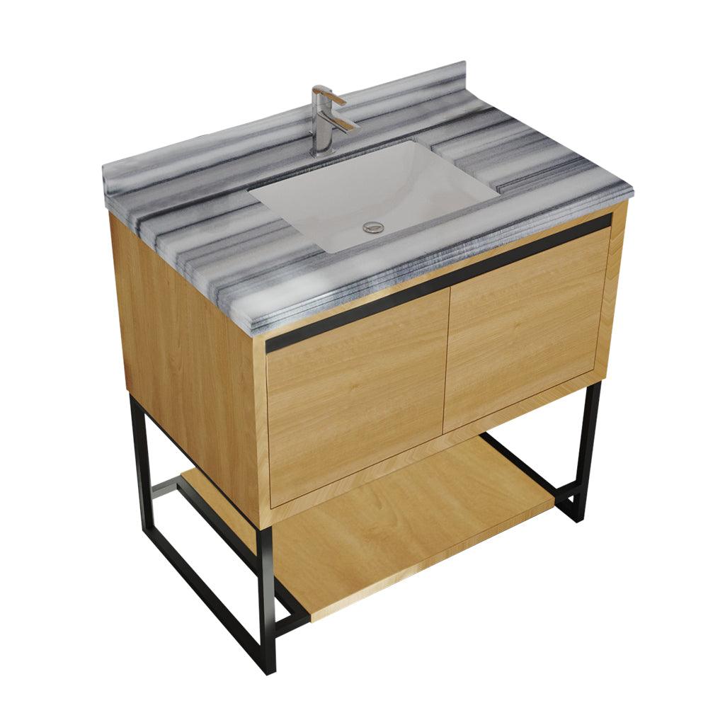 Laviva Alto California White Oak Bathroom Vanity Set in Sizes 24", 30" or 36"