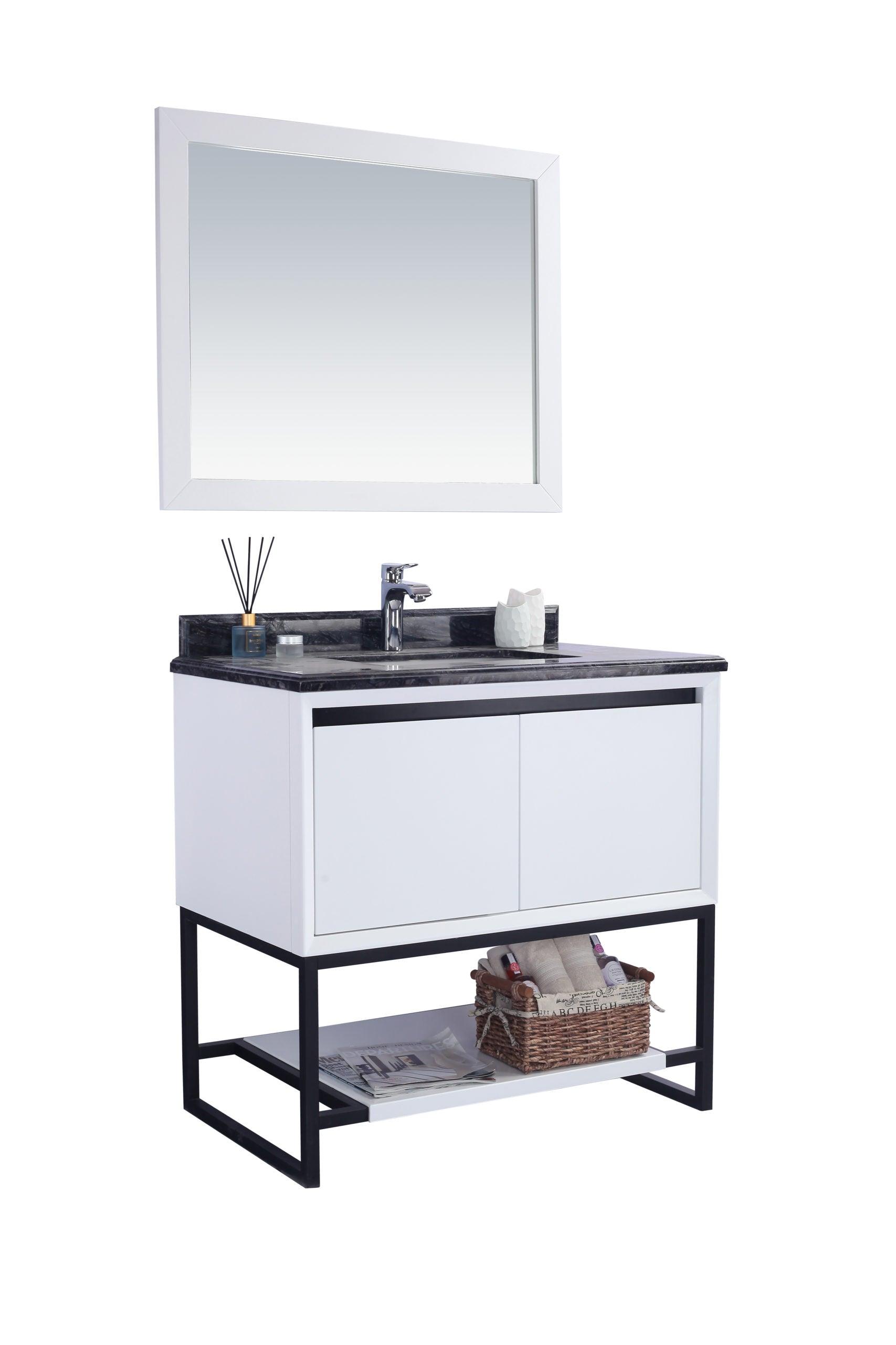 Laviva Alto White Bathroom Vanity Set in Sizes 24", 30" or 36"