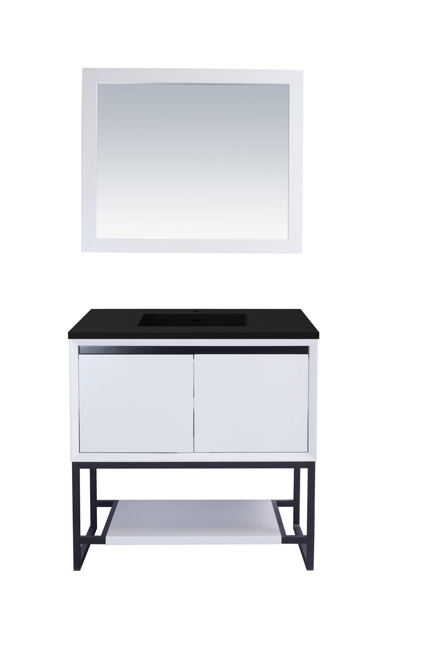 Laviva Alto White Bathroom Vanity Set in Sizes 24", 30" or 36"