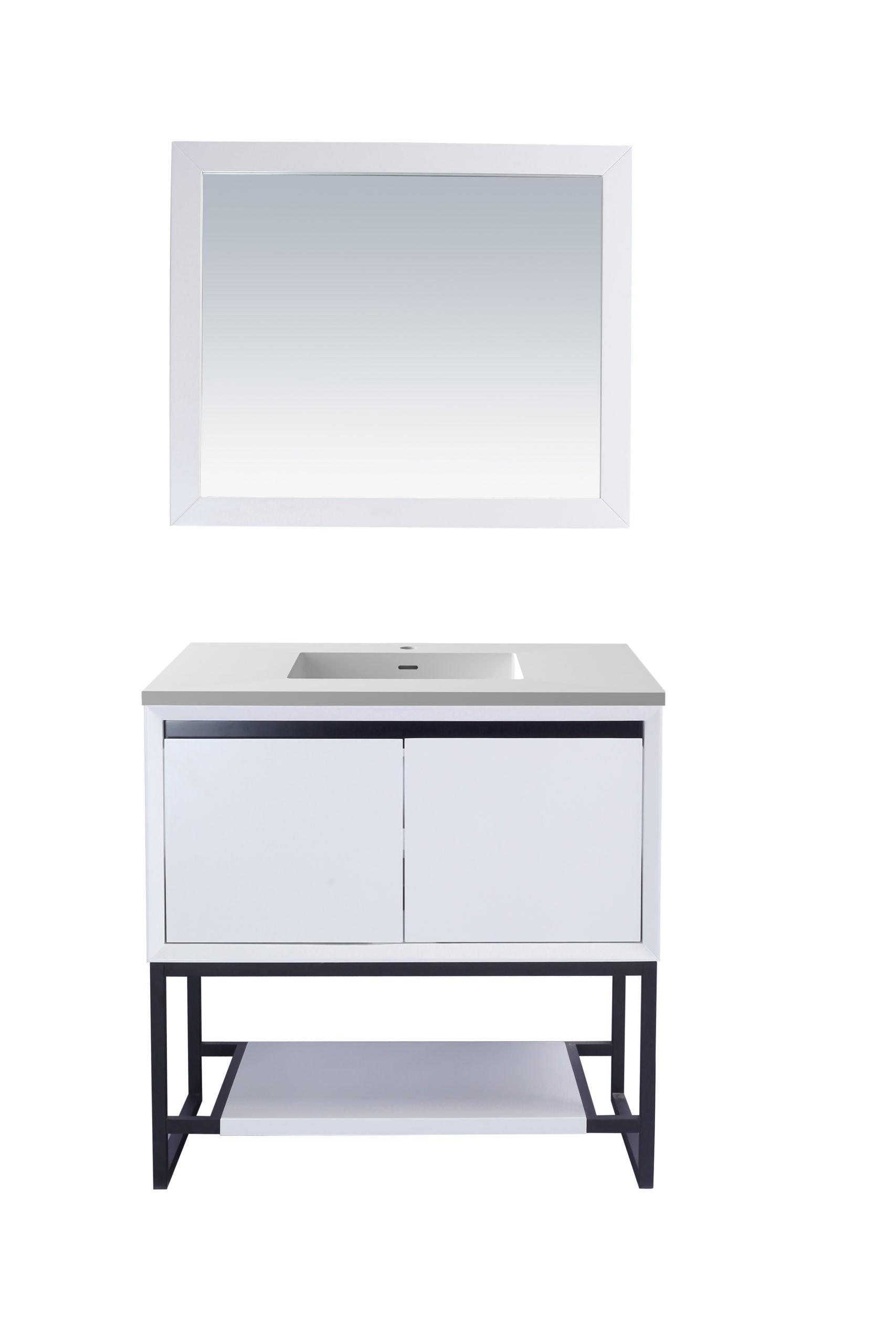 Laviva Alto White Bathroom Vanity Set in Sizes 24", 30" or 36"