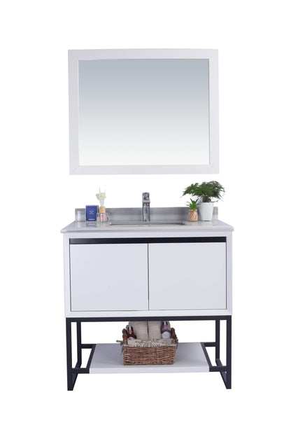 Laviva Alto White Bathroom Vanity Set in Sizes 24", 30" or 36"