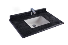 Load image into Gallery viewer, Laviva Forever Black Wood Marble Countertop, Sink, 36&quot;