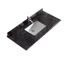 Load image into Gallery viewer, Laviva Forever Black Wood Marble Countertop, Sink, 48&quot;