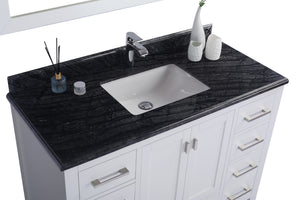 Laviva Forever Black Wood Marble Countertop, Sink, 24" 30", 36", 48"
