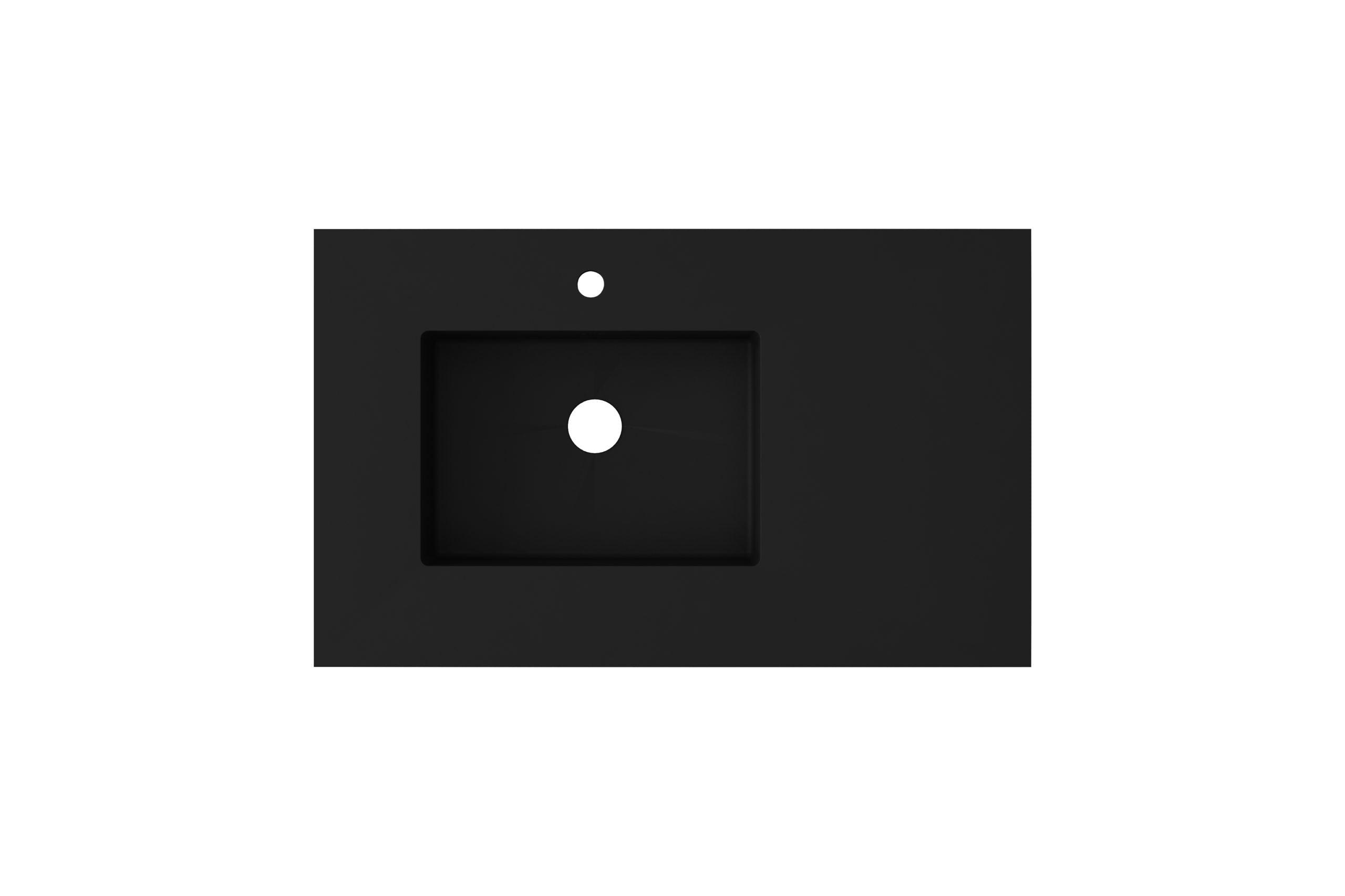 Laviva Forever VIVA Stone 36" Solid Surface Countertop, Left Sink