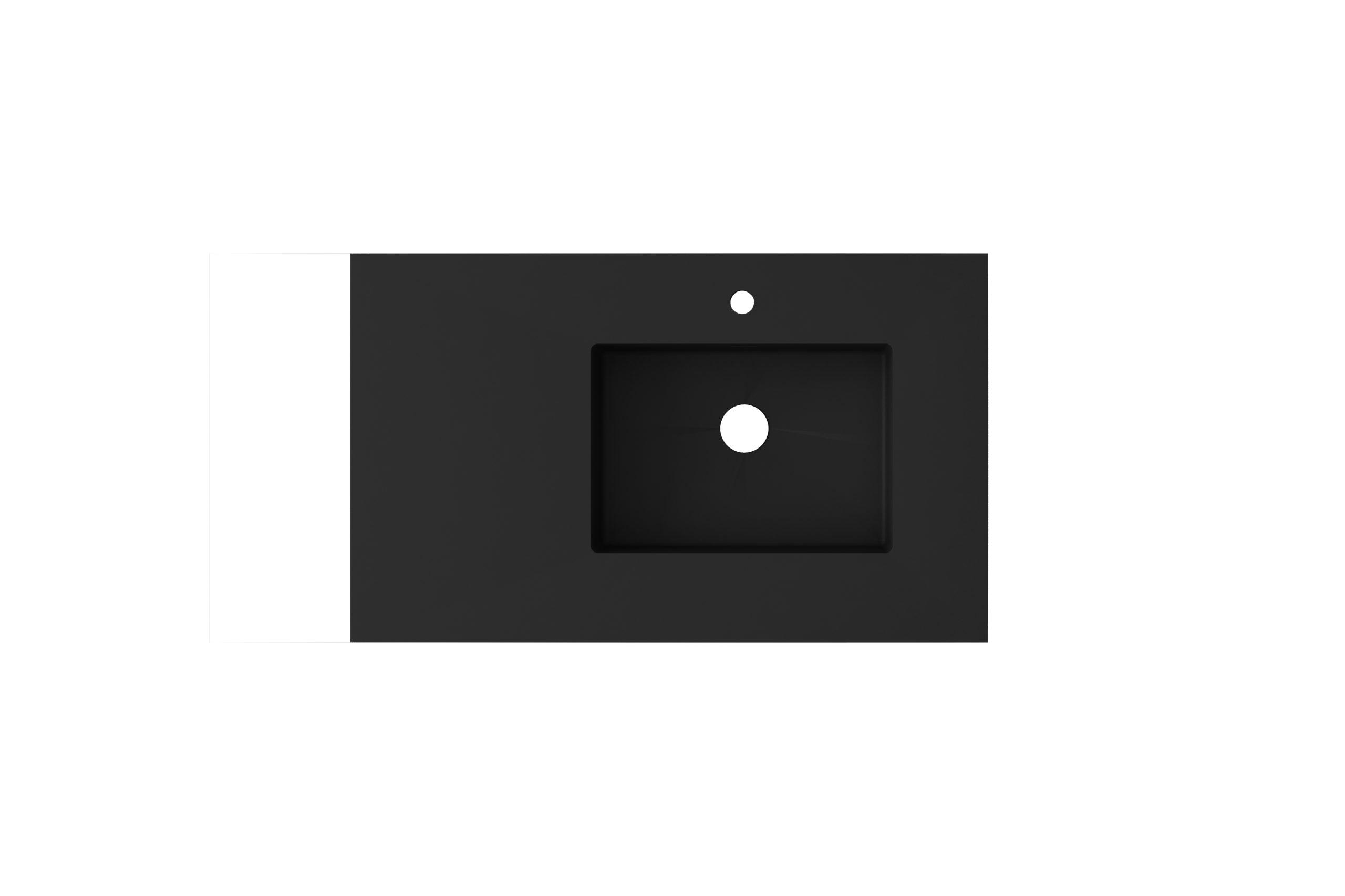 Laviva Forever VIVA Stone 36" Solid Surface Countertop, Right Sink