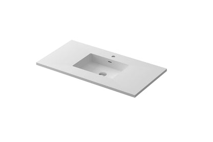 Laviva Forever VIVA Stone Matte White Solid Top, 42"