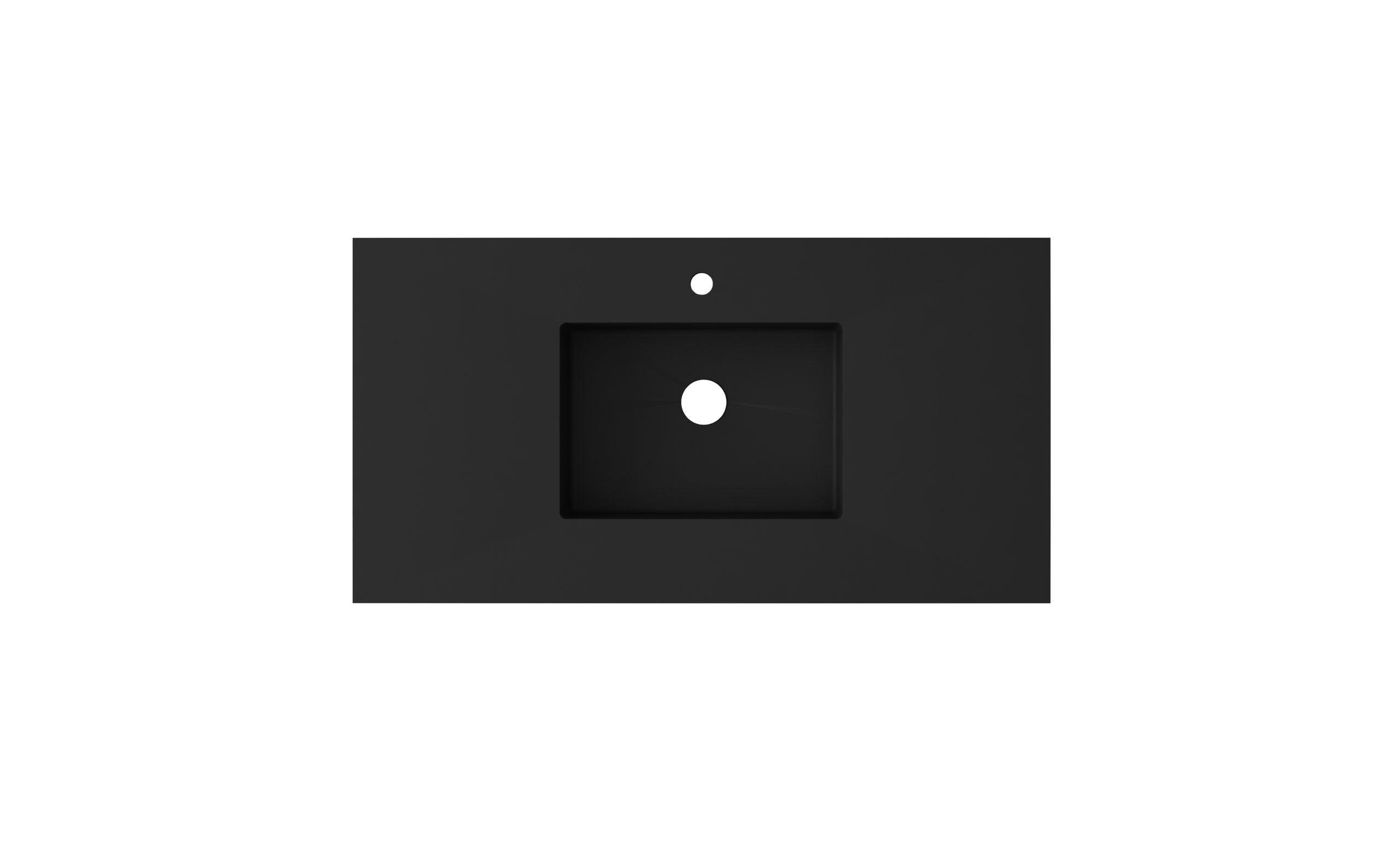 Laviva Forever VIVA Stone Matte Black Top, 24", 30", 36", 42", 48", 54"