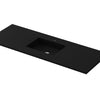 Laviva Forever VIVA Stone Matte Black Solid Surface Countertop with Single Integrated Sink, 60" 