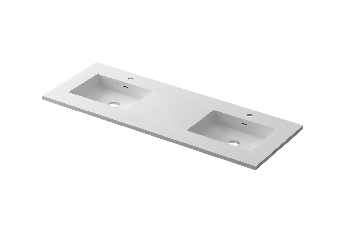 Laviva Forever VIVA Stone Matte White Top Double sinks, 60"