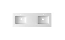 Load image into Gallery viewer, Laviva Forever VIVA Stone Matte White Top Double sinks, 60&quot;, up