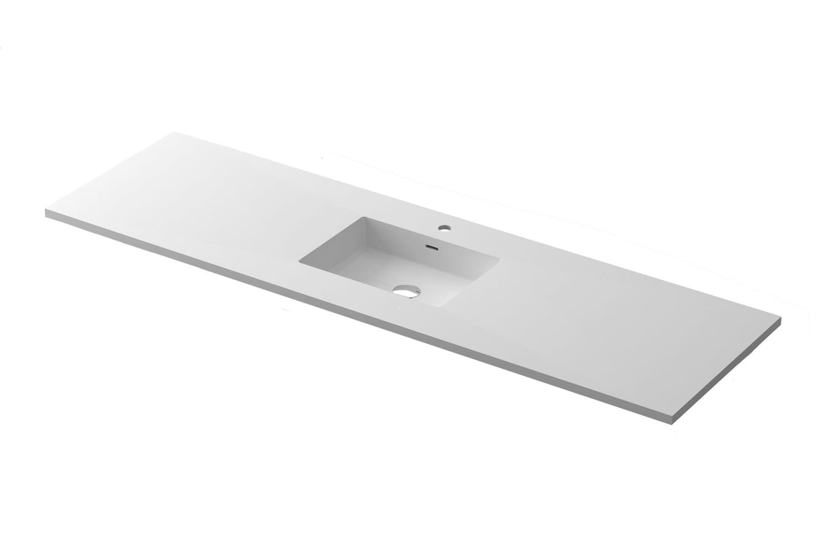 Laviva Forever VIVA Stone Matte White Countertop, 66" 
