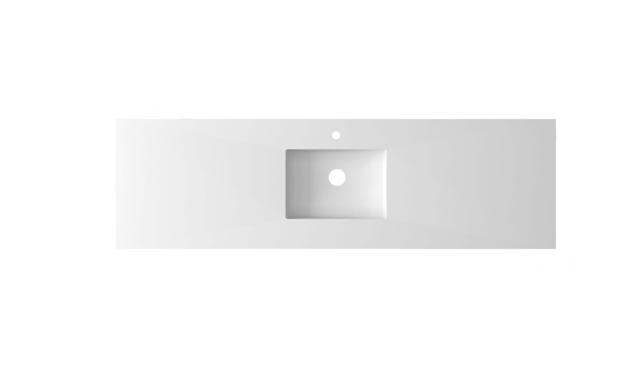 Laviva Forever VIVA Stone Matte White Countertop, 60" / 66" / 72"