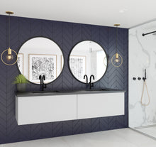 Load image into Gallery viewer, Laviva Forever VIVA Stone Matte Black Top, Double Sinks, 60&quot;, 72&quot;