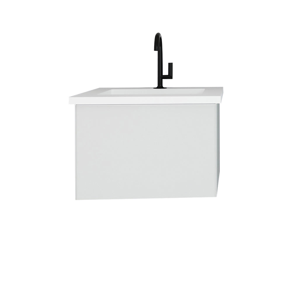 Laviva Vitri Cloud White Vanity 313VTR-CW-MW, VIVA Stone Matte White