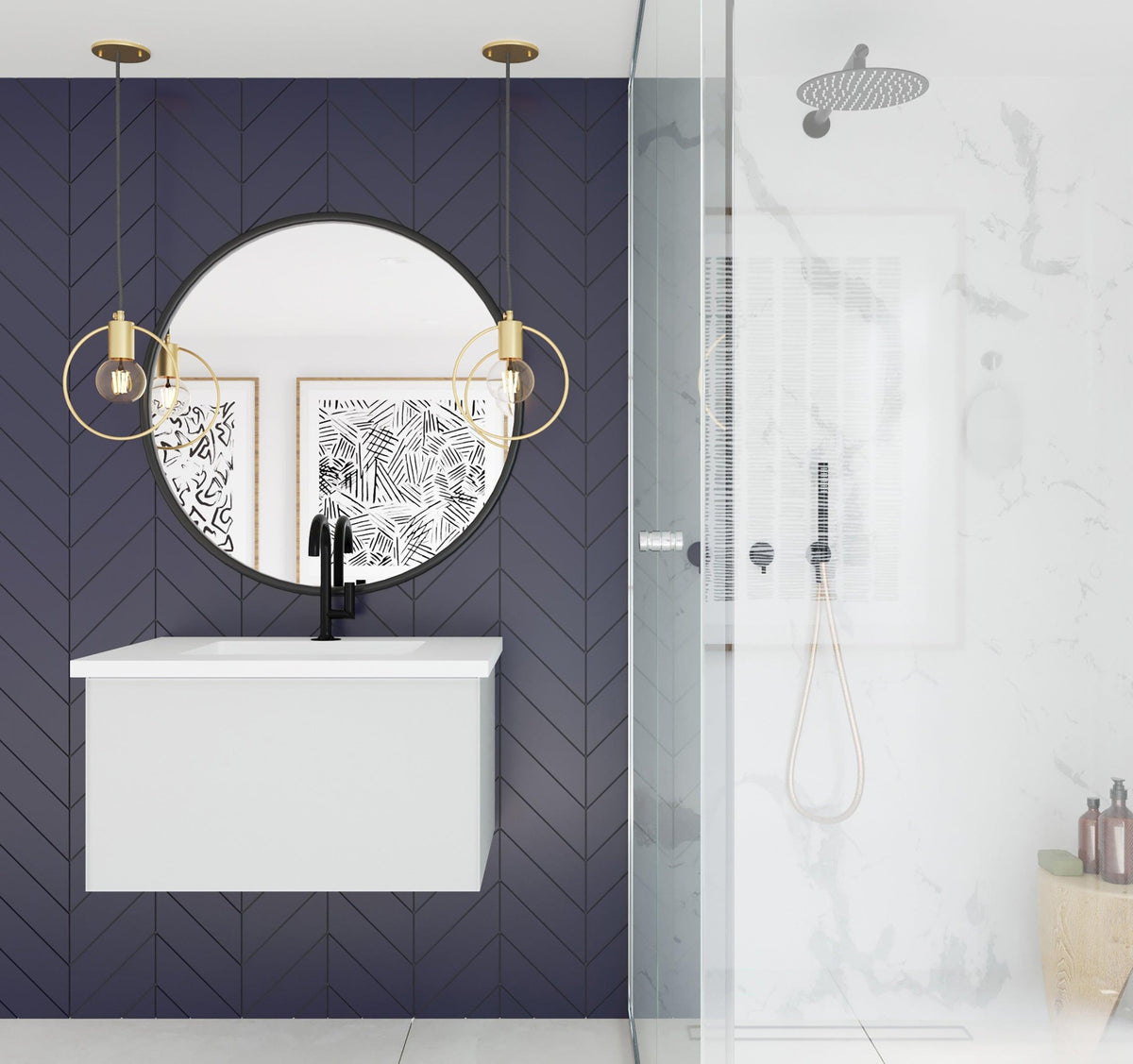 Laviva Vitri 30" Cloud White Vanity 313VTR-30CW-MW, VIVA Stone Matte White