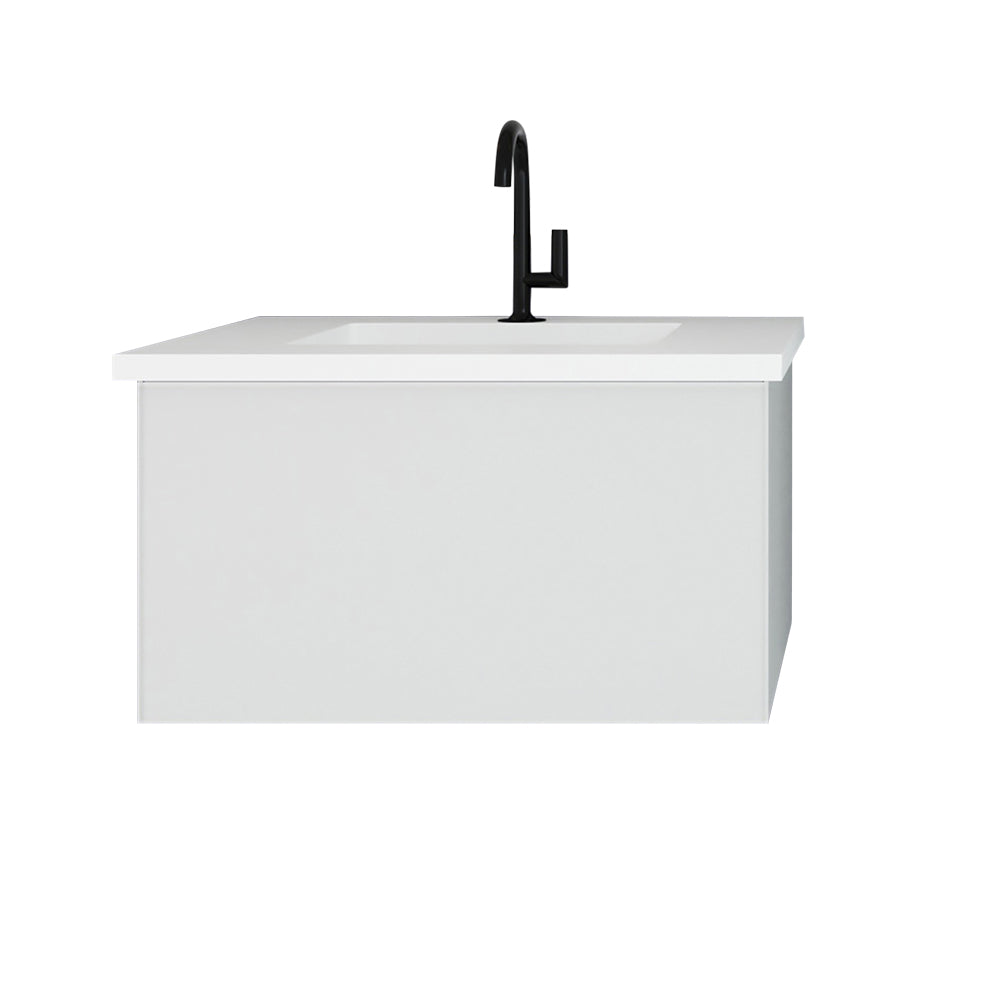 Laviva Vitri Cloud White Vanity 313VTR-CW-MW, VIVA Stone Matte White