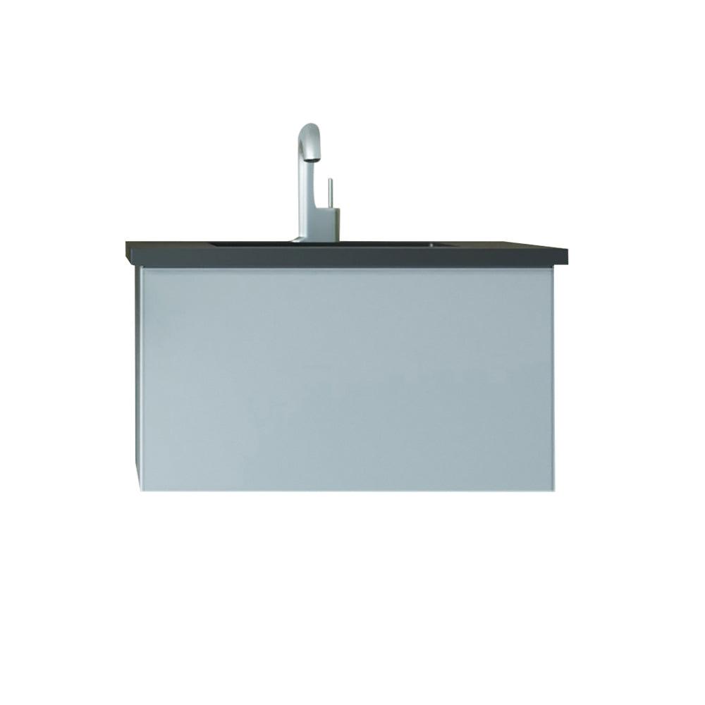 Vitri Fossil Grey Vanity, Black Top, 313VTR-24FG-MB, 24"