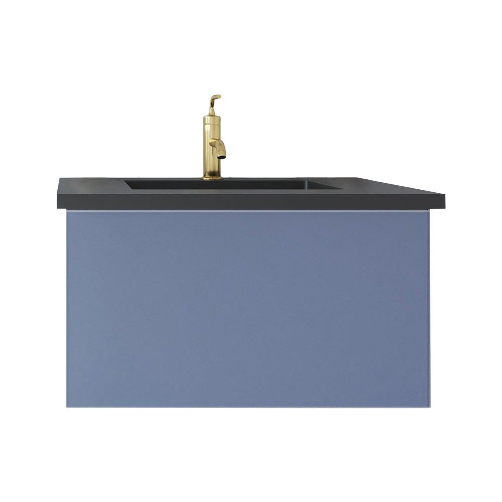 Vitri Nautical Blue Vanity, Black Top, 313VTR-24NB-MB, 24"