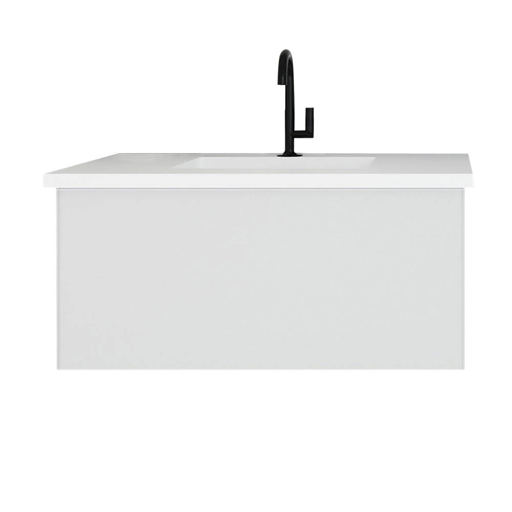 Laviva Vitri Cloud White Vanity 313VTR-CW-MW, VIVA Stone Matte White