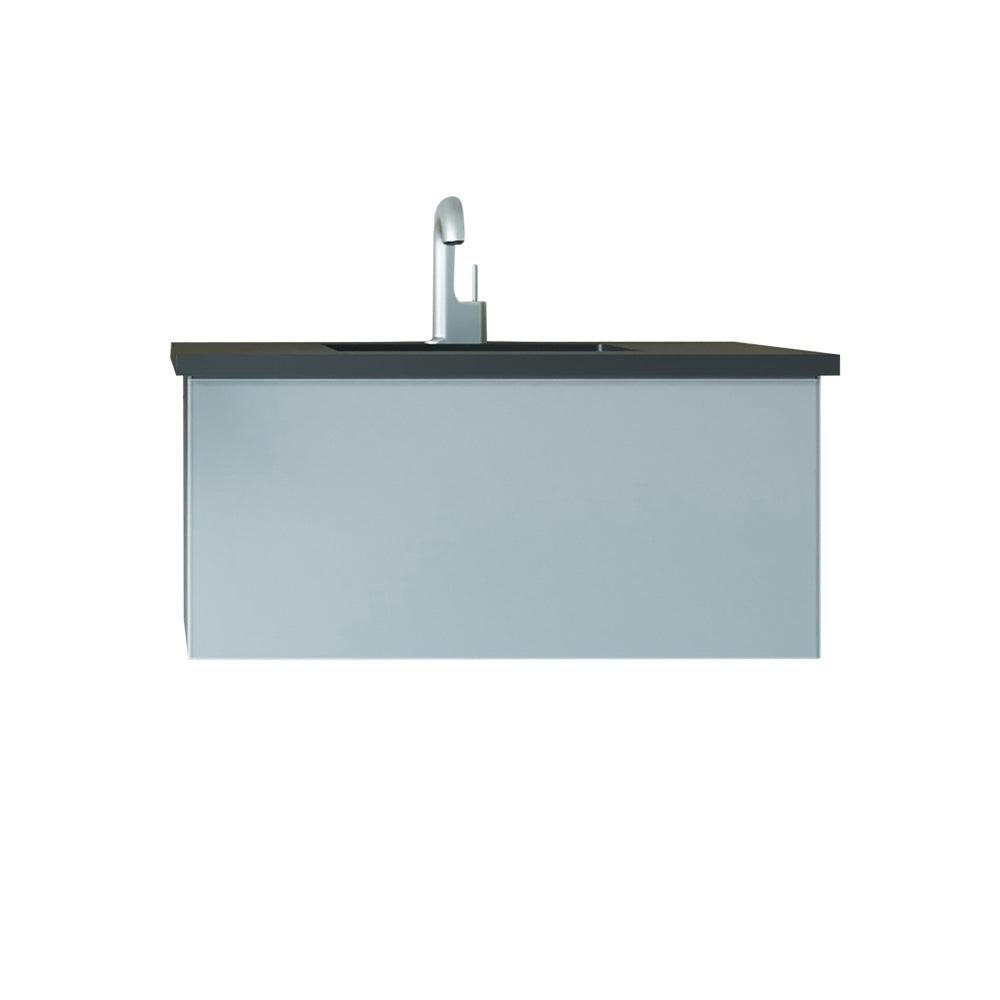 Vitri Fossil Grey Vanity, Black Top, 313VTR-36FG-MB, 36"