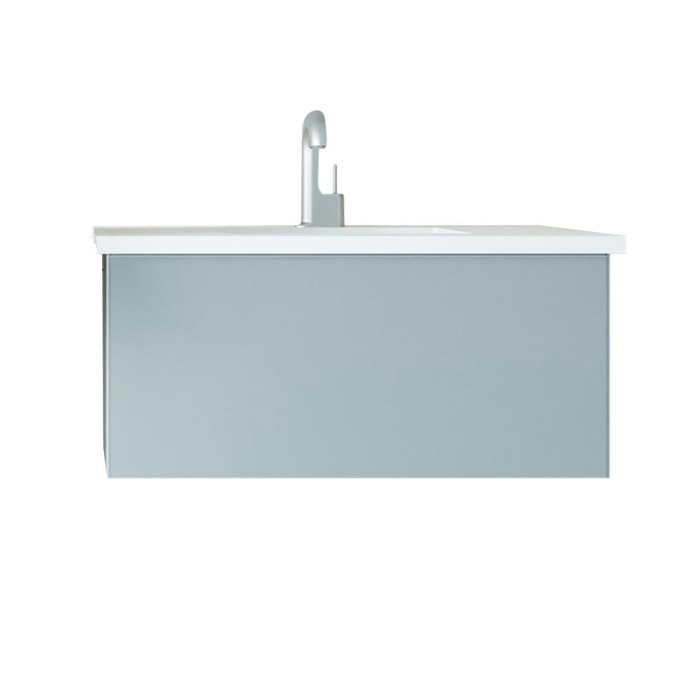 Vitri Fossil Grey Vanity, Black Top, 313VTR-36FG-MW, 36"