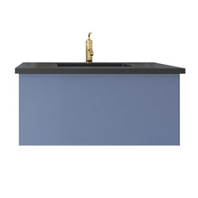 Load image into Gallery viewer, Vitri Nautical Blue Vanity, Black Top, 313VTR-36NB-MB, 36&quot;