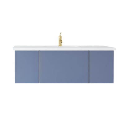 Vitri Nautical Blue Vanity, White Top, 313VTR-48NB-MW, 48"