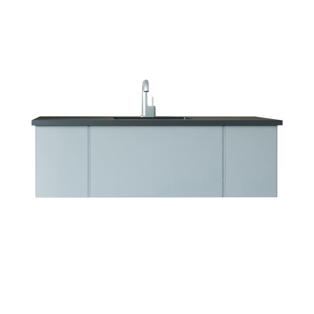 Vitri Fossil Grey Vanity, Black Top, 313VTR-54FG-MB, 54"