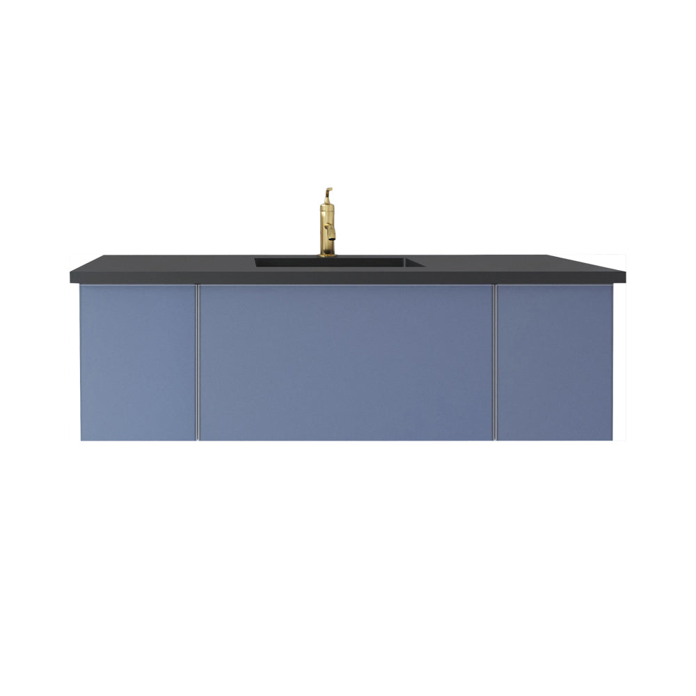 Vitri Nautical Blue Vanity, Black Top, 313VTR-54NB-MB, 54"