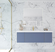 Load image into Gallery viewer, Vitri Nautical Blue Vanity, White Top, 313VTR-54NB-MW, 54&quot; front