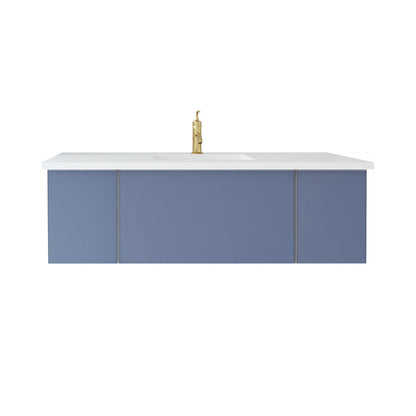 Vitri Nautical Blue Vanity, White Top, 313VTR-54NB-MW, 54"