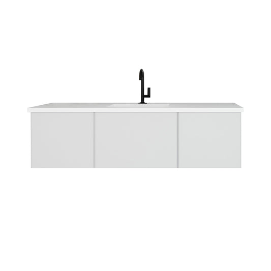 Vitri Cloud White Single Sink Vanity 313VTR-60CCW-MW, 60" 