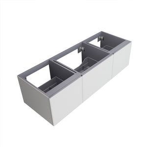 Vitri 313VTR-60CW Cloud White Single Sink Bath Cabinet 60"