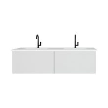 Load image into Gallery viewer, Vitri Cloud White Double Bath Vanity set, 313VTR-60DCW-MW, 60&quot; 