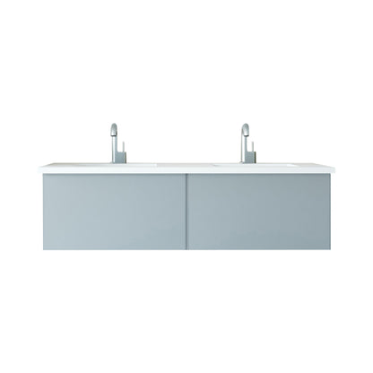 Vitri Fossil Grey Double Bath Vanity set, 313VTR-60DFG-MW, 60" 