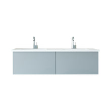 Load image into Gallery viewer, Vitri Fossil Grey Double Bath Vanity set, 313VTR-60DFG-MW, 60&quot; 