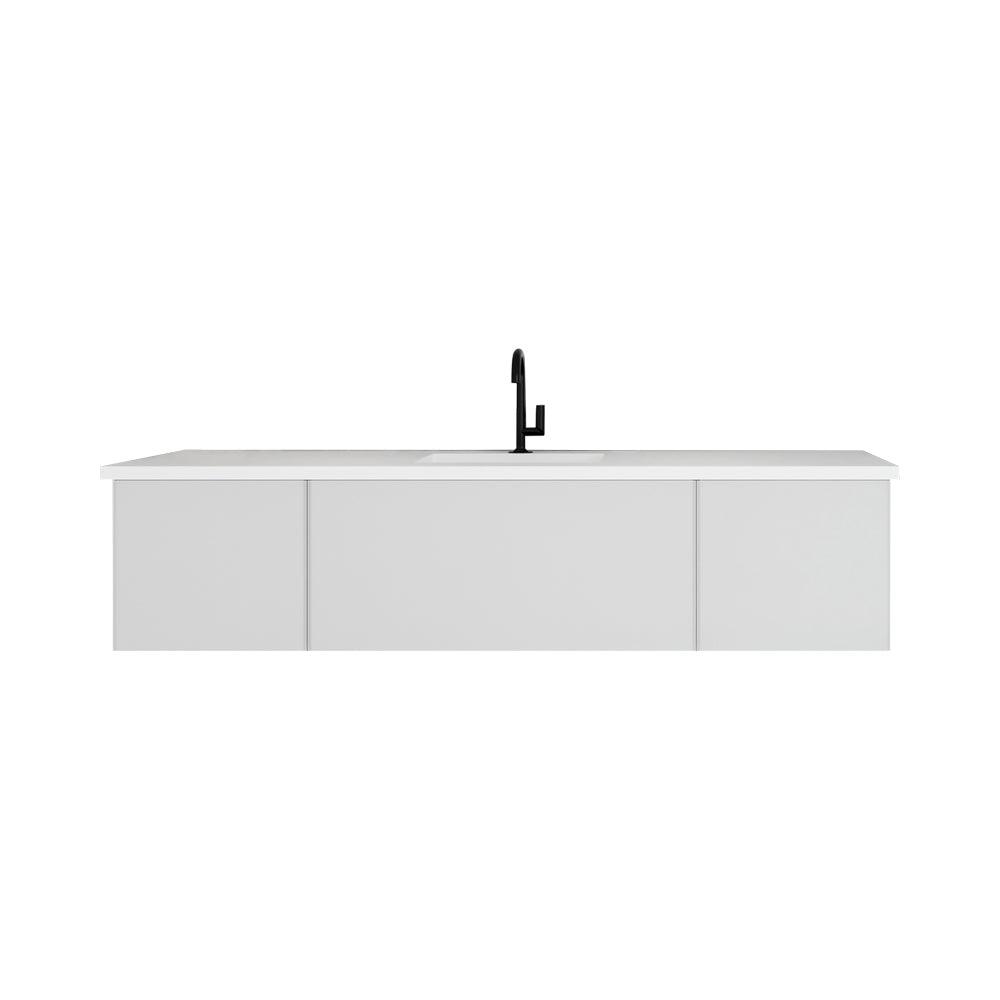Vitri Cloud White Single Sink Vanity 313VTR-72CCW-MW, 72" 