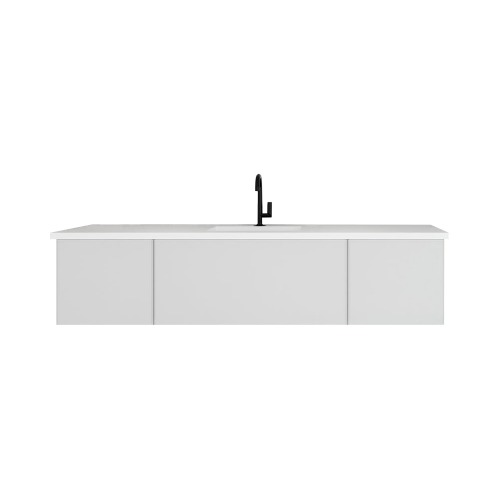 Vitri Cloud White Single Sink Vanity 313VTR-72CCW-MW, 72" 