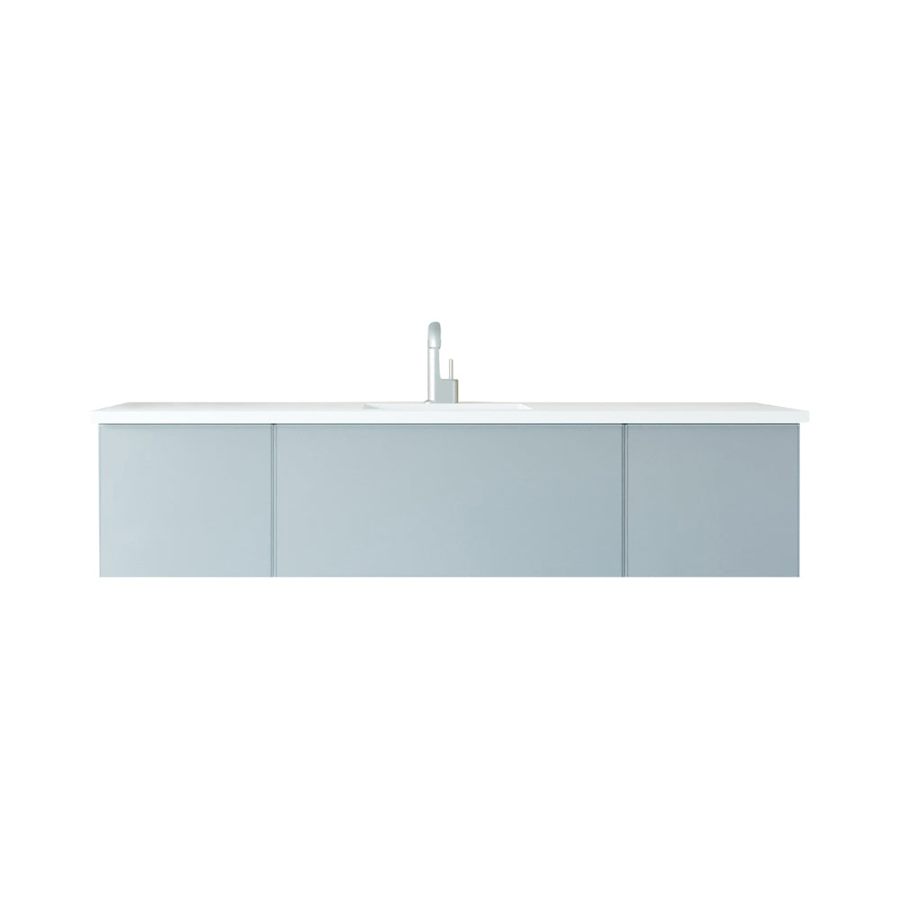 Vitri Fossil Grey Single Sink Vanity 313VTR-72CFG-MW, 72" 