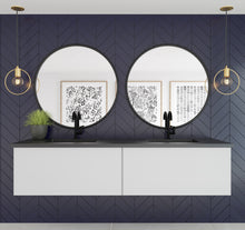 Load image into Gallery viewer, Laviva Vitri 313VTR-72DCW-MB Cloud White 72&quot; Double Vanity, Matte Black Top
