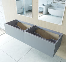 Load image into Gallery viewer, Laviva Vitri 313VTR-72DFG Fossil Grey Double Sink Bath Cabinet 72&quot; up
