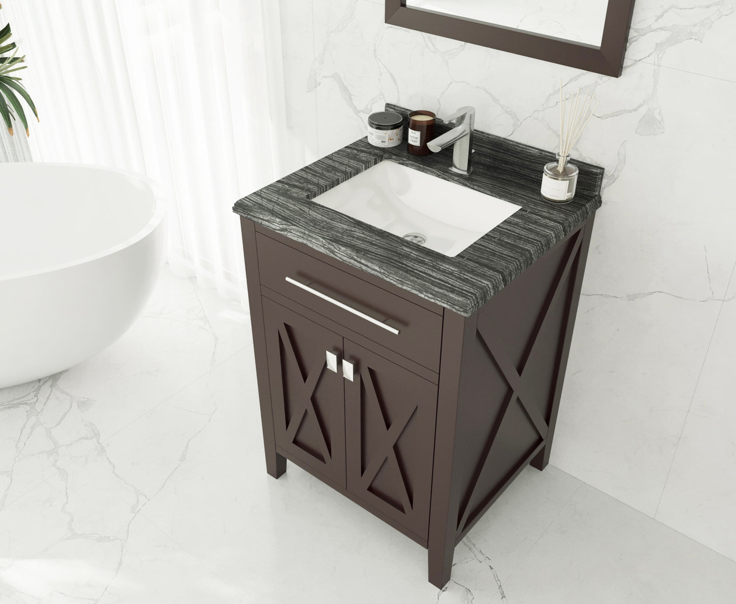 Laviva Wimbledon 313YG319-24B 24" Brown Bathroom Vanity Set