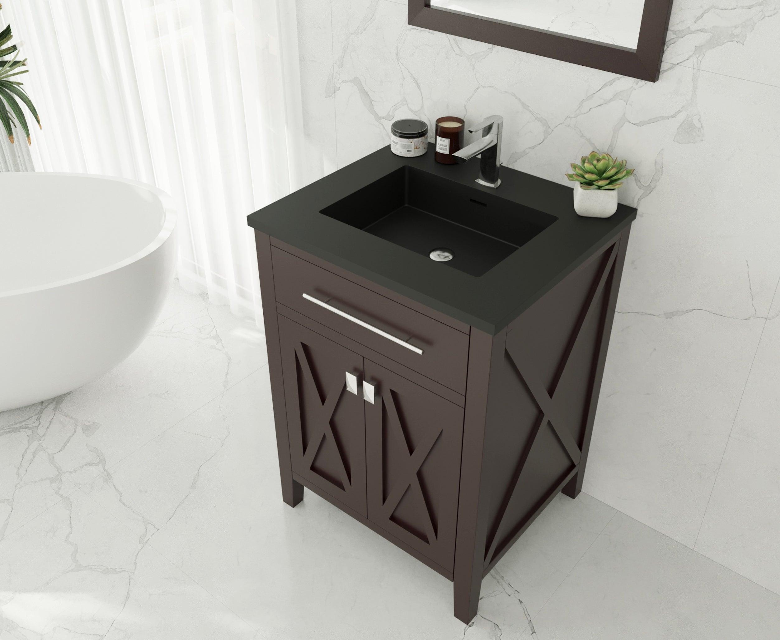 Laviva Wimbledon 313YG319-24B 24" Brown Bathroom Vanity Set