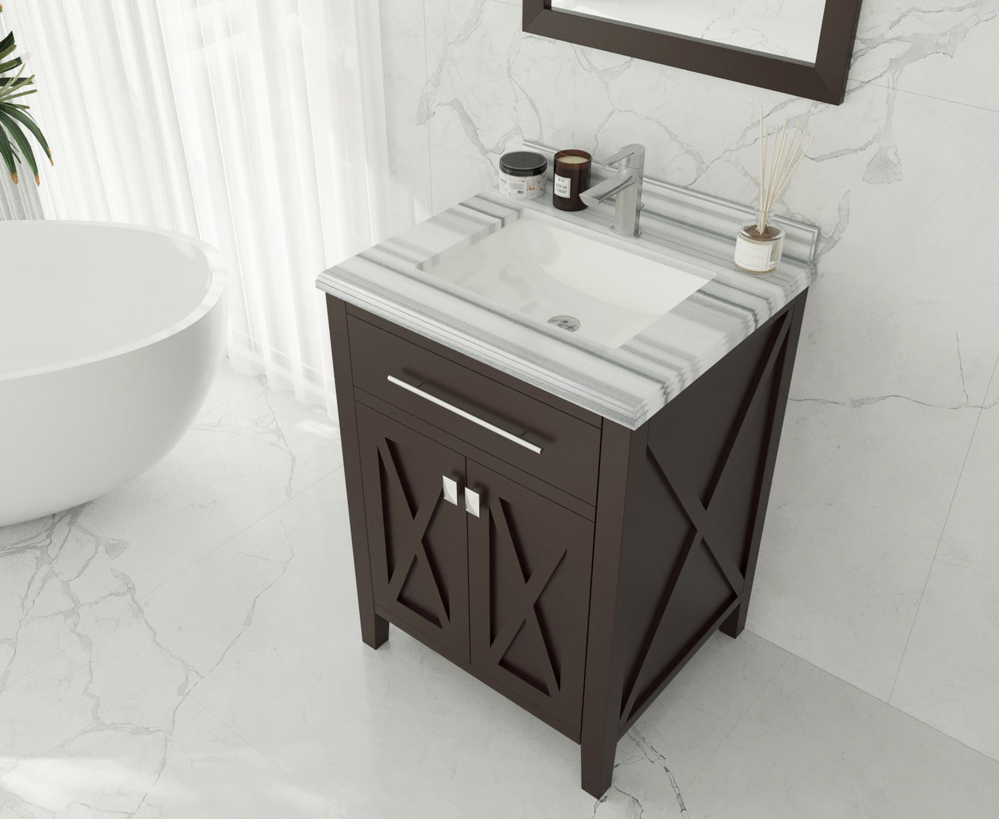 Laviva Wimbledon 313YG319-24B 24" Brown Bathroom Vanity Set