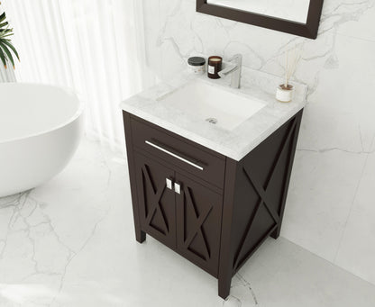 Laviva Wimbledon Brown Bathroom Vanity Cabinet 313YG319-24B, 24"  up