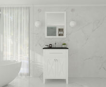 Load image into Gallery viewer, Laviva Wimbledon 313YG319-24W-MB 24&quot; White Bathroom Vanity Set Matte Black Top