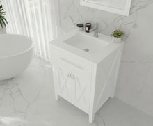 Load image into Gallery viewer, Laviva Wimbledon 313YG319-24W-MW 24&quot; White Bathroom Vanity Set Matte White Top Up
