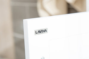 Laviva Wimbledon 313YG319-W White Bathroom Vanity Cabinet, sizes 24" or 36"