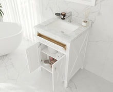 Load image into Gallery viewer, Laviva Wimbledon White Bathroom Vanity Cabinet 313YG319-24W, 24&quot;  up